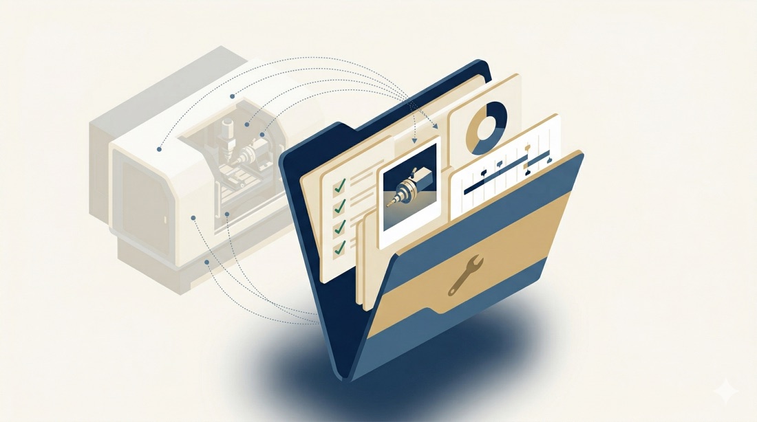 Dossier EWO relié à la machine