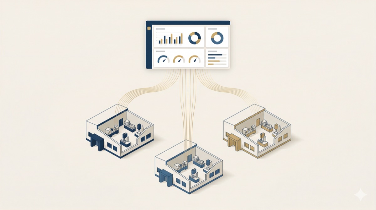 Écran reporting avec graphiques